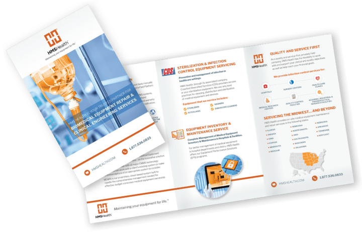 HMSHealth trifold brochure