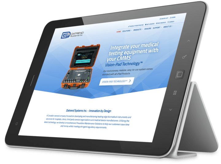 Sigma Lithium iPad responsive website design