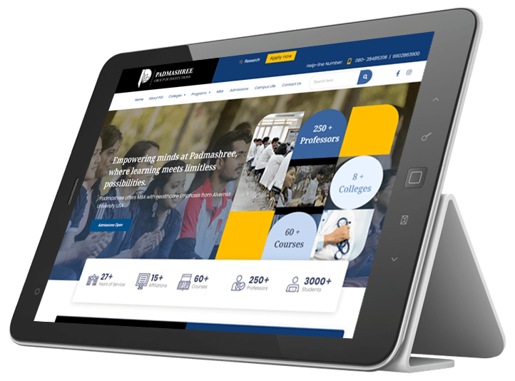 Sigma Lithium iPad responsive website design